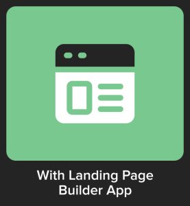 With landing Page builder App