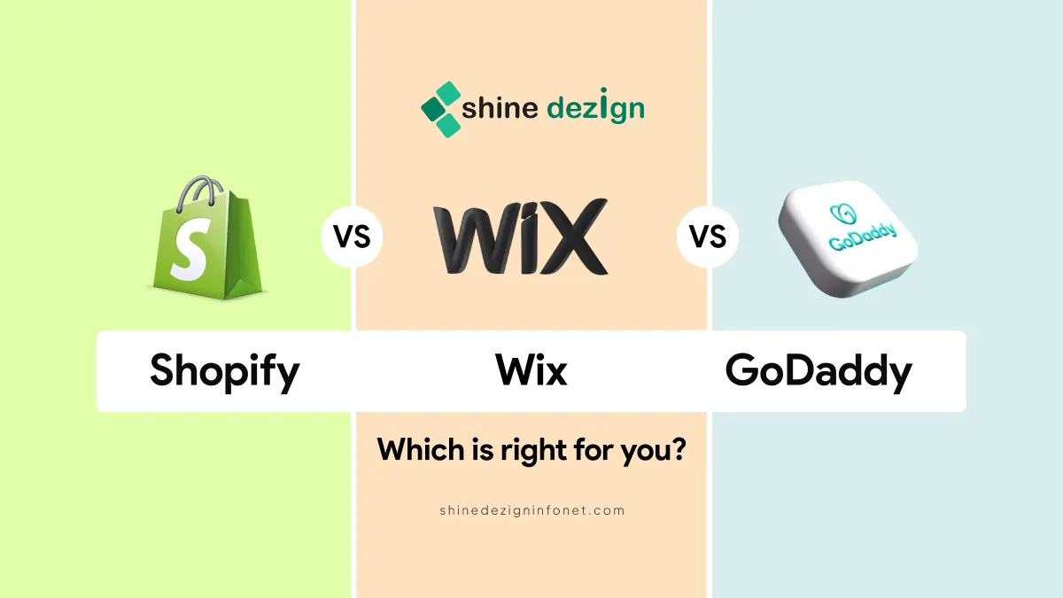 Shopify vs GoDaddy vs Wix