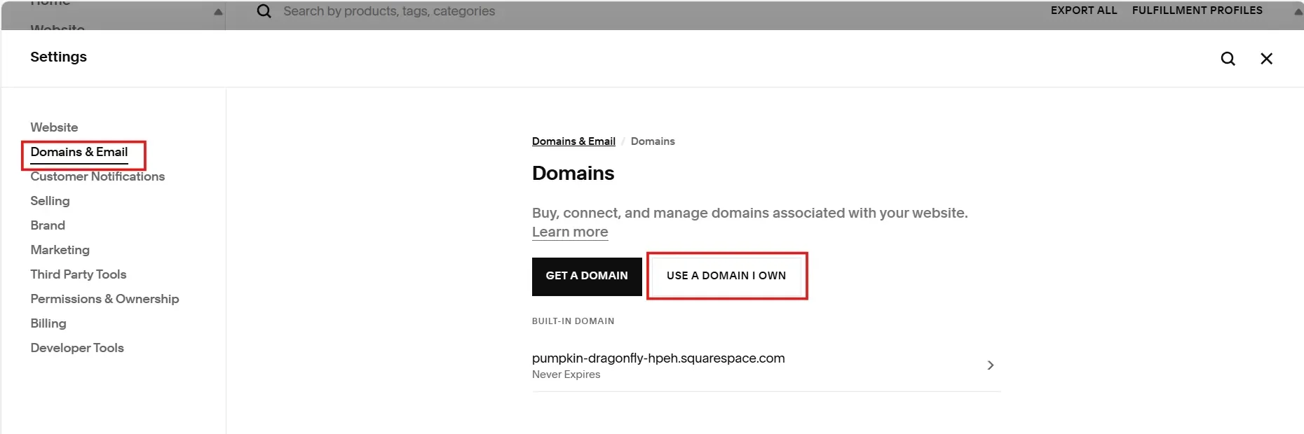 Transfer-Domain-In-Squarespace-Step-1