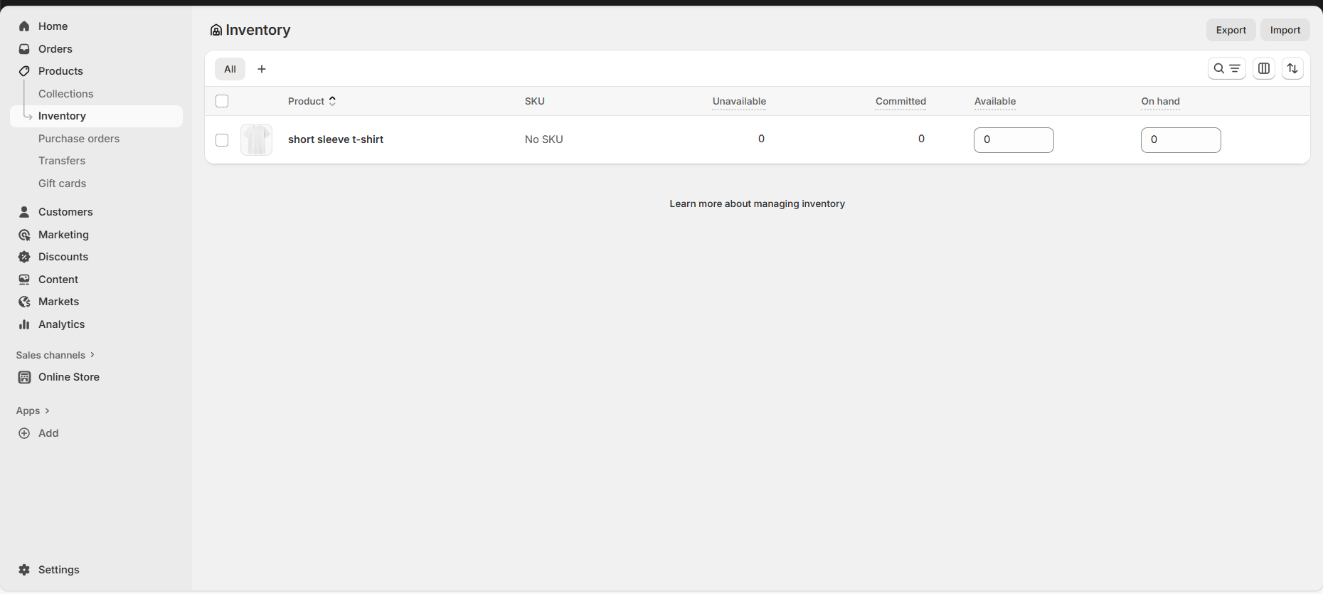 Product inventory Option In Shopify Omnichannel | ecommerce and omnichannel